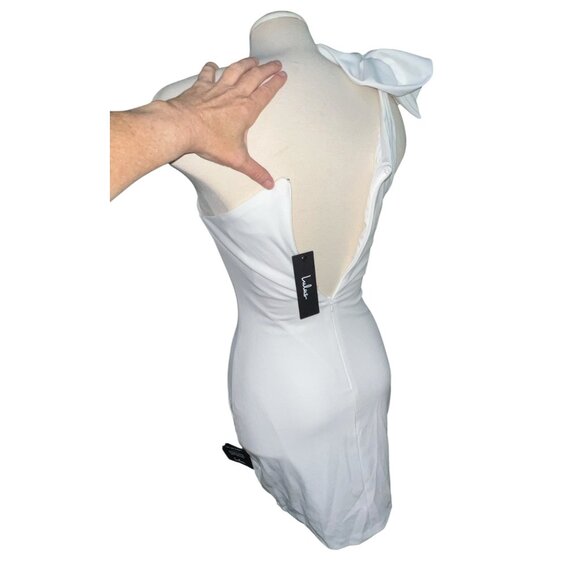 Lulus Unstoppable Stunner White Ruffled One-Shoulder Mini Dress Sz Small White - Picture 9 of 16